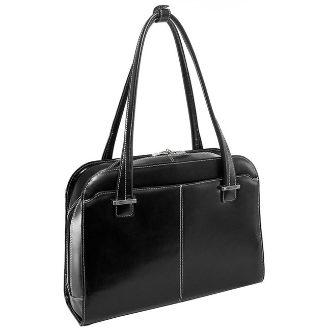 Skórzana torba damska na laptopa 15,4" Mcklein Oak Grove czarna